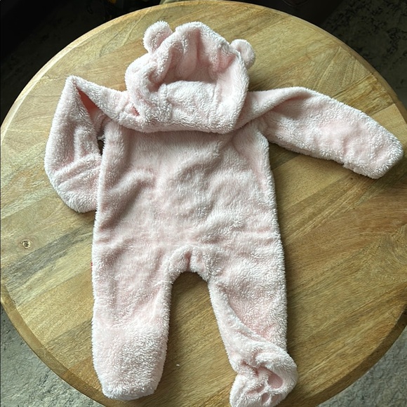 Magnetic Me Cozy Pink Fleece Baby Onesie Bunting Pram - Picture 5 of 6